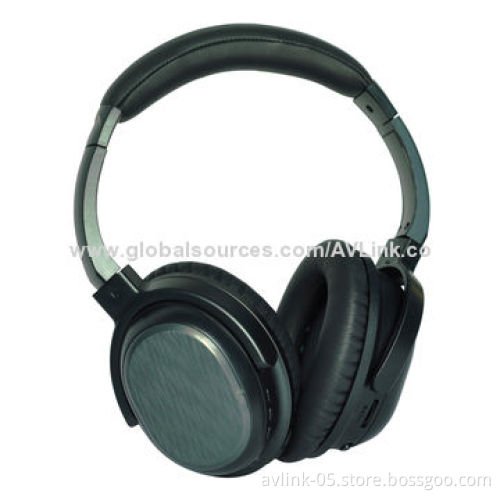 Swivel Bluetooth 4.0 Active Noise-canceling AptX Headphones with 3.5mm Line-in and Line-out Socket
